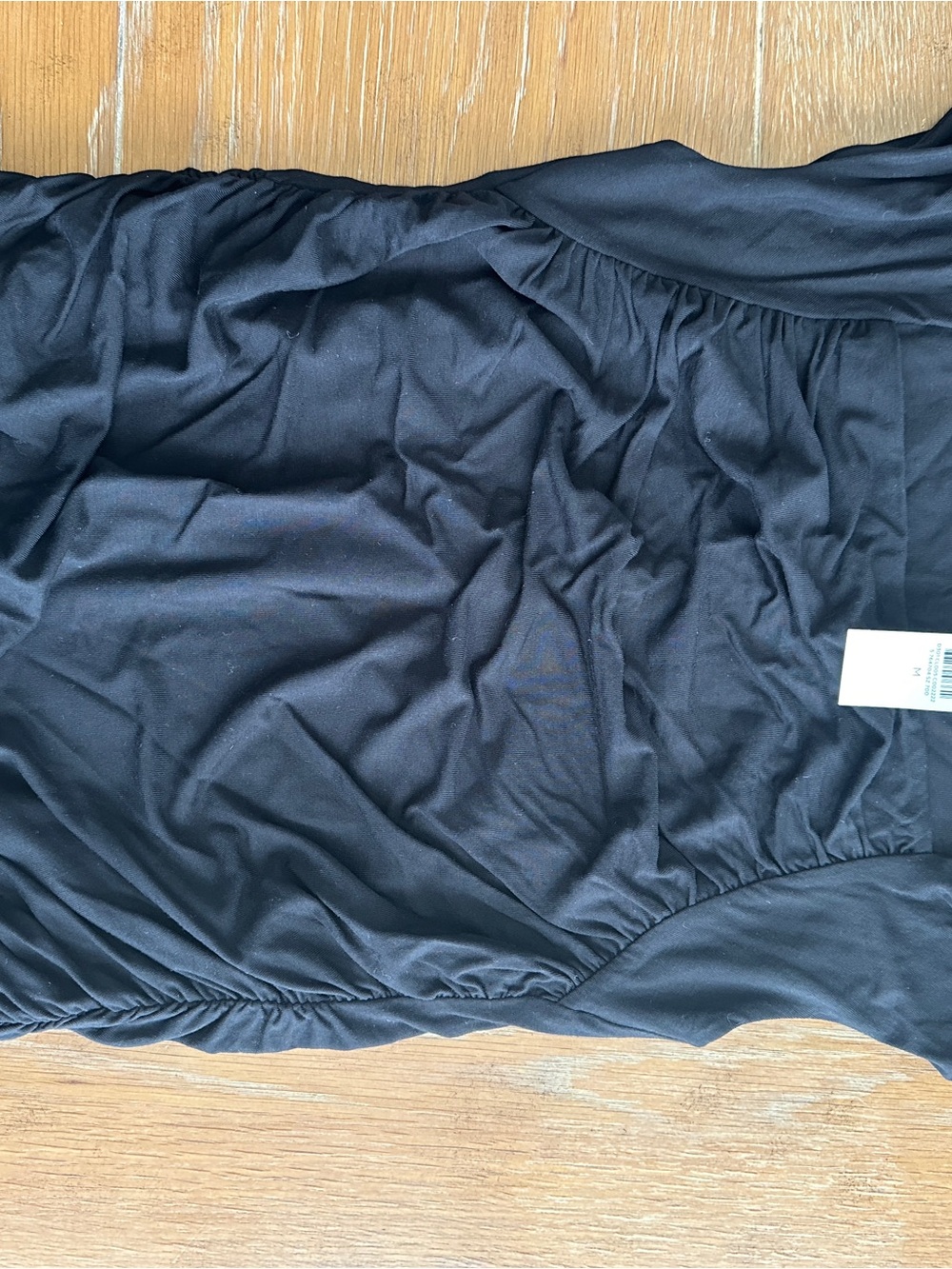 LOFT Black Gathered Sleep Tank